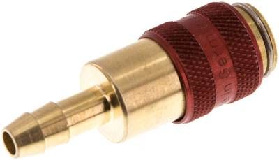 Kupplungsdose (NW5) 6mm Schlauch, Messing