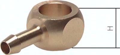 Ringstück für L-Gewindetülle G 1/8"-4mm, Messing