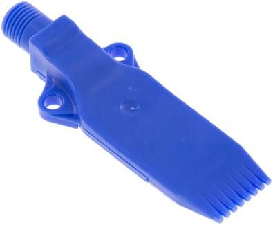 Mehrkanal-Fächerdüse, 25mm, M 12 x 1,25, POM (blau)