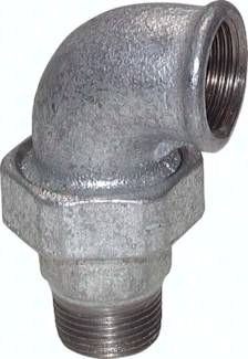 Winkel-Verschraubung konisch dichtend Rp/R 1 1/4"(IG/AG)