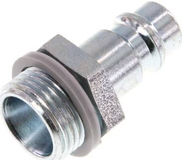 Kupplungsstecker (NW7,2) G 3/8"(AG), Stahl gehärtet & verzinkt