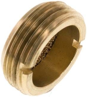 flacher Schalldämpfer G 3/4", Sinterbronze, zum Versenken