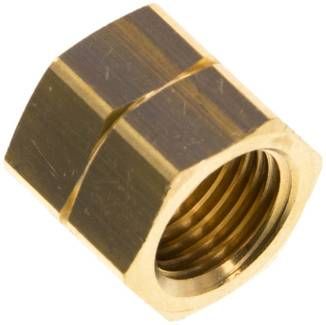 Überwurfmutter mit Linksgewinde Messing, G 1/4" LH, 9 mm