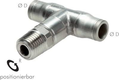 T-Steckanschluss NPT 1/8"-8mm, IQS-Edelstahl