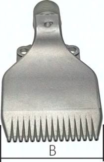 Mehrkanal-Fächerdüse, 42mm, G 1/4", 1.4404 (Sonderdüse)