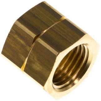 Überwurfmutter mit Linksgewinde Messing, G 1/4" LH, 4 / 6 mm