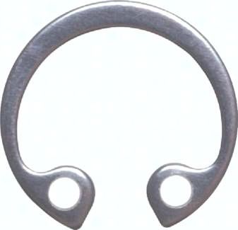 Sicherungsring I, DIN 472, 16mm, Federstahl rostfrei