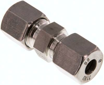 Gerade Schneidringverschrau-bung 8 S, 1.4571