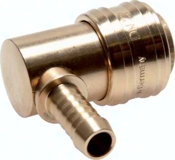 Winkel-Kupplungsdose (NW7,2) 6 mm Schlauch, Messing