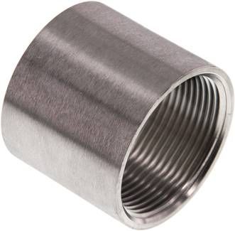 Rundmuffe Rp 1 1/2"-Rp 1 1/2", 16 bar 1.4408