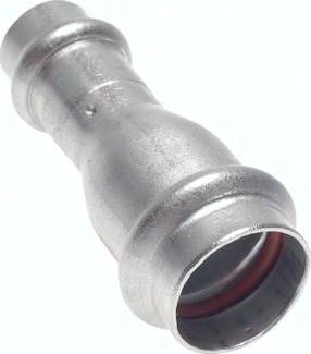 Pressfitting, Reduziermuffe, 22 x 18mm, 1.4404