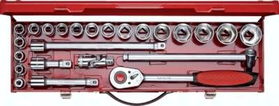 Steckschlüsselsatz 1/2" 24 teilig