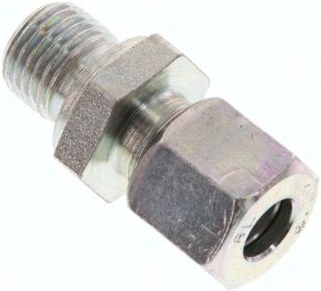 Gerade Schneidringverschr. 8 L-G 1/4", Stahl verzinkt