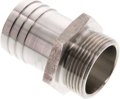 Gewindetülle G 1 1/4"-38mm, 40 bar 1.4571