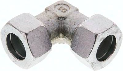 Winkel-Schneidringverschrau-bung 22 L, Stahl verzinkt