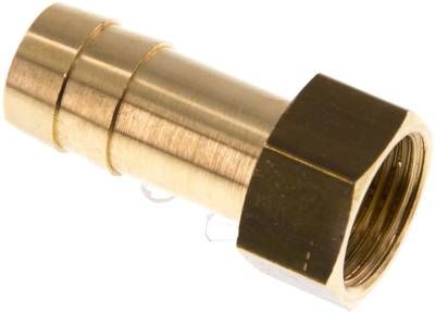 Aufschraub-Schlauchtülle G 3/8"-13mm, 16 bar Messing