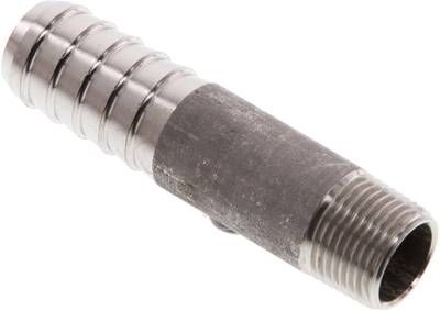 Gewindetülle ohne Bund R 3/8"-16mm, 1.4571