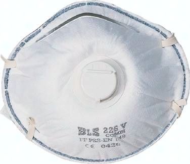 Atemschutz-Halbmaske, mit Ventil, Schutzstufe FF P1