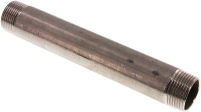 Rohrdoppelnippel R 1"-200mm, 20 bar 1.4571