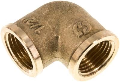 90°-Winkel G 1/2" (IG), 16 bar Messing