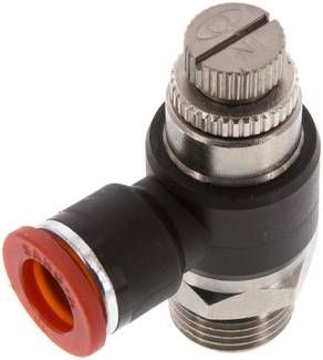 Winkel-Drosselrückschlag-ventil G 3/8"-10mm,zuluftregelnd (Sonderausführung)