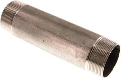 Rohrdoppelnippel R 2"-200mm, 20 bar 1.4571