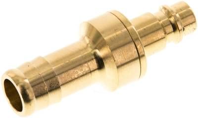 Kupplungsstecker (NW7,2) 13mm Schlauch, Messing