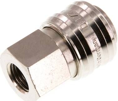 Kupplungsdose (NW7,2) G 1/4"(IG), Messing vernickelt