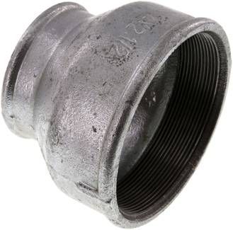 Rundmuffe Rp 4"-Rp 2 1/2", 25 bar Temperguss verzinkt