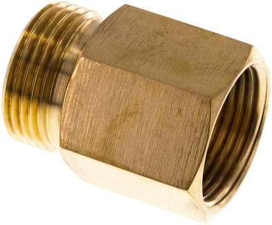 Reduziernippel G 1"(AG)-NPT 1"(IG), 16 bar Messing