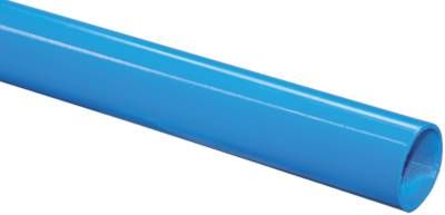 Aluminium-Rohr, 22 x 19mm, blau (RAL 5015) pulverbeschichtet