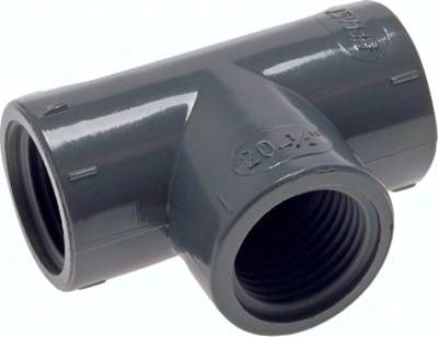 T-Stück Rp 3/8" (IG), PVC-U