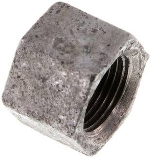 Verschlusskappe Rp 3/8", 25 bar Temperguss verzinkt