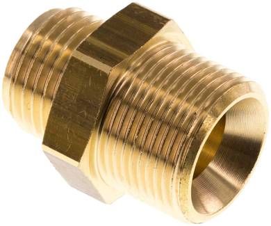 Doppelnippel G 1/2"-M 24 x 1,5, Messing