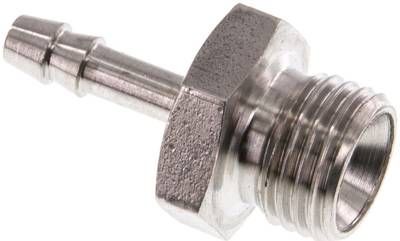 Gewindetülle G 1/4"-4mm, 40 bar 1.4571