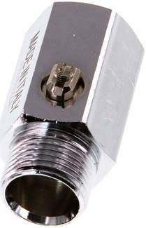 Messing-Minikugelhahn Innen-/ Außengewinde G 3/8", PN 15