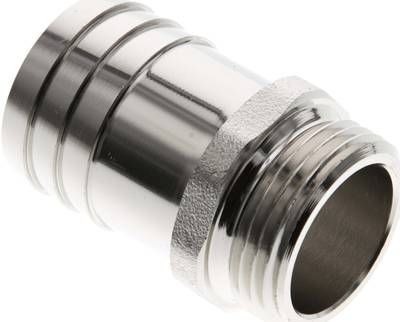 Gewindetülle G 1"-32mm, 16 bar Messing vernickelt