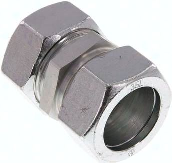 Gerade Schneidringverschrau-bung 35 L, Stahl verzinkt