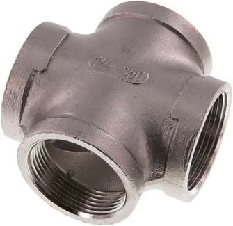 Kreuzstück Rp 1 1/2" (IG), 16 bar 1.4408