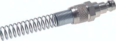 Kupplungsstecker (NW5) 8 x 6mm Schlauch m. Knickschutz