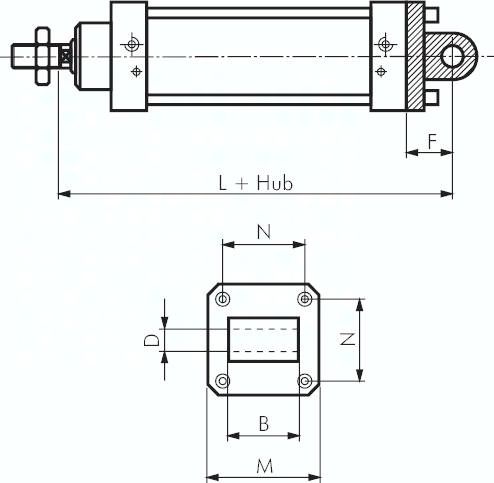 ISO 15552-Laschenschwenkbe-festigung 63 mm, Aluminium
