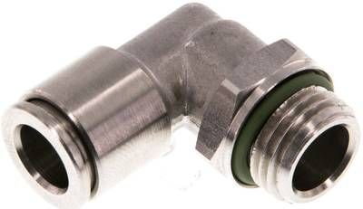Winkel-Steckanschluss, pos. G 1/4"-8mm, IQS-Edelstahl