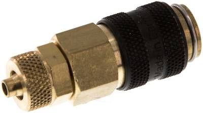 Kupplungsdose (NW5) 6 x 4mm Schlauch, Messing