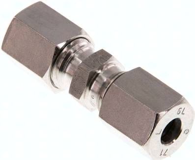 Gerade Schneidringverschrau-bung 6 L, 1.4571