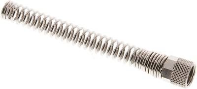 CK-Überwurfmutter 6 x 4mm(M 10 x 1), Messing vernickelt Knickschutz