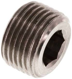 Verschlussstopfen Innenskt. G 3/8", 40 bar 1.4571