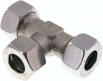 T-Schneidringverschraubung 18 L, Stahl verzinkt