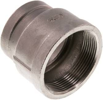 Rundmuffe Rp 2"-Rp 1 1/2", 16 bar 1.4408