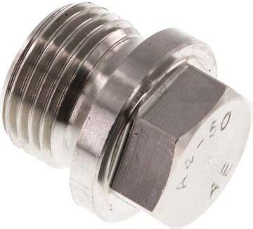 Verschlussstopfen Außenskt. G 1/2", 40 bar V4A