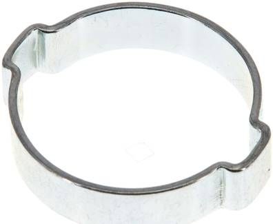 2-Ohr-Schlauchschelle 32 - 37mm, Stahl verzinkt (W1)